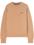 Palm Angels logo-embroidered wool-blend jumper