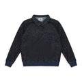 BLACK NEW BALANCE FLEECE POPOVER WORK JACKET