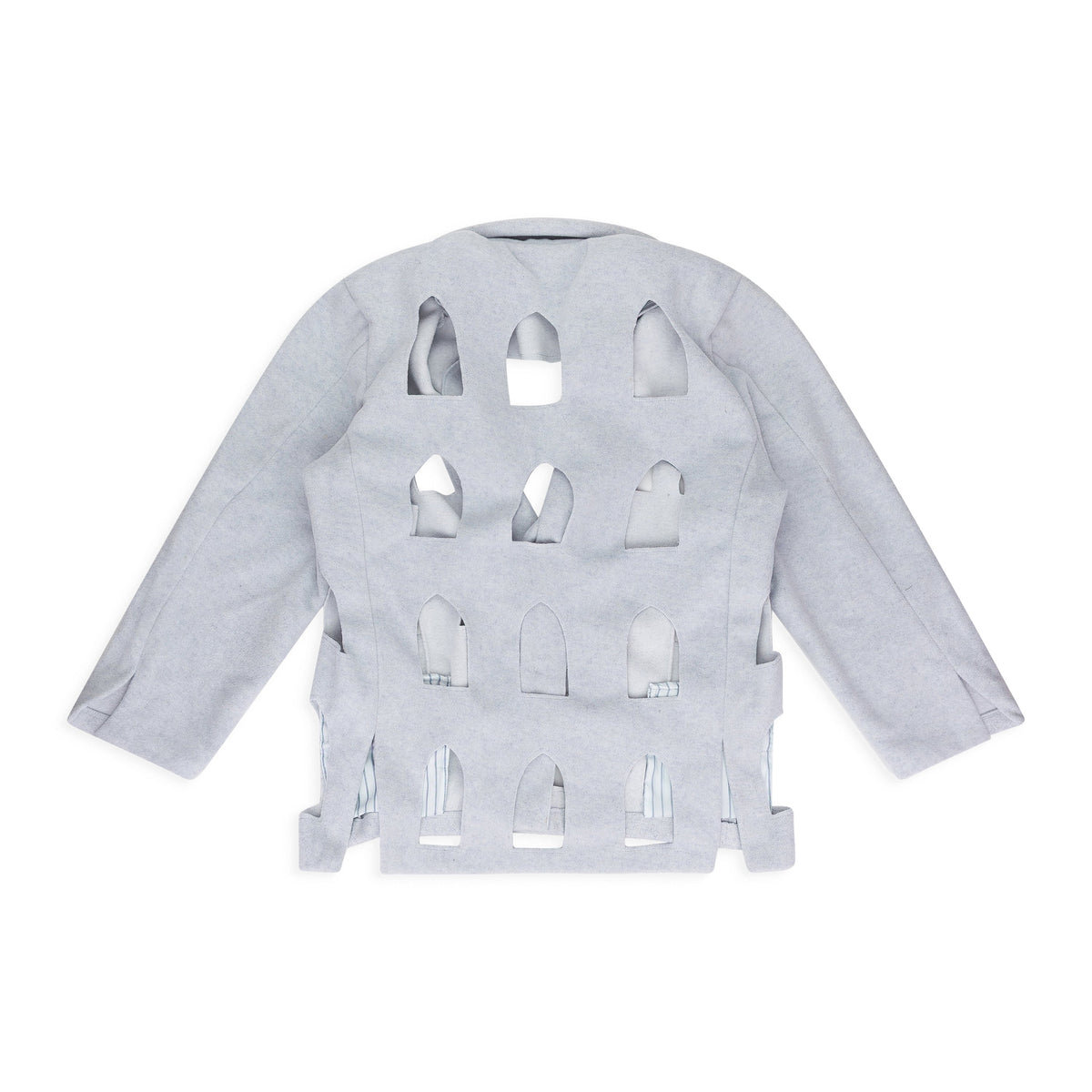 GRAY STAINED GLASS LASER BLAZER