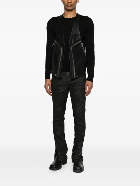 Rick Owens Temple Bauhaus leather vest
