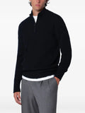 Drumohr quarter-zip ribbed-trim sweater