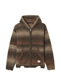 FIVE CM distressed ombré-effect zip-up hoodie