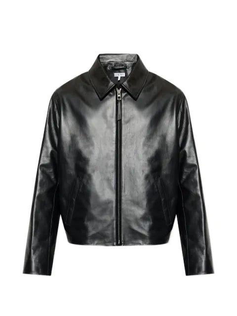 LOEWE zip-up leather jacket