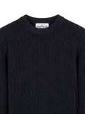 Stone Island Compass-patch ribbed-knit sweater