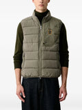 Aeronautica Militare quilted-finish logo-patch gilet