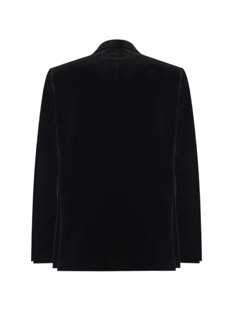 Lardini velvet peak-lapel blazer