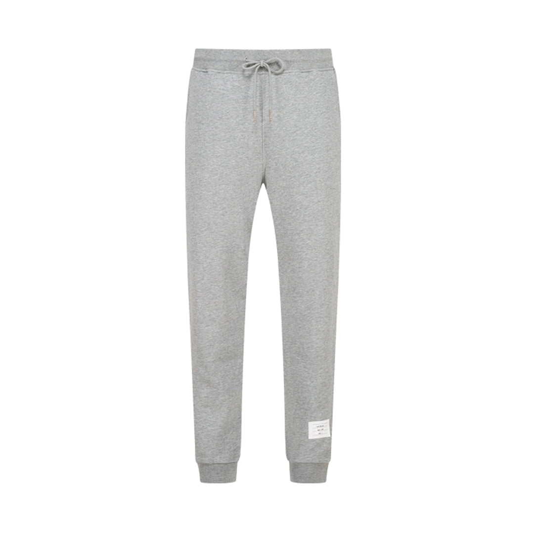 Thom Browne Style Unisex Casual Sweatpants with Signature Four-Bar Detail