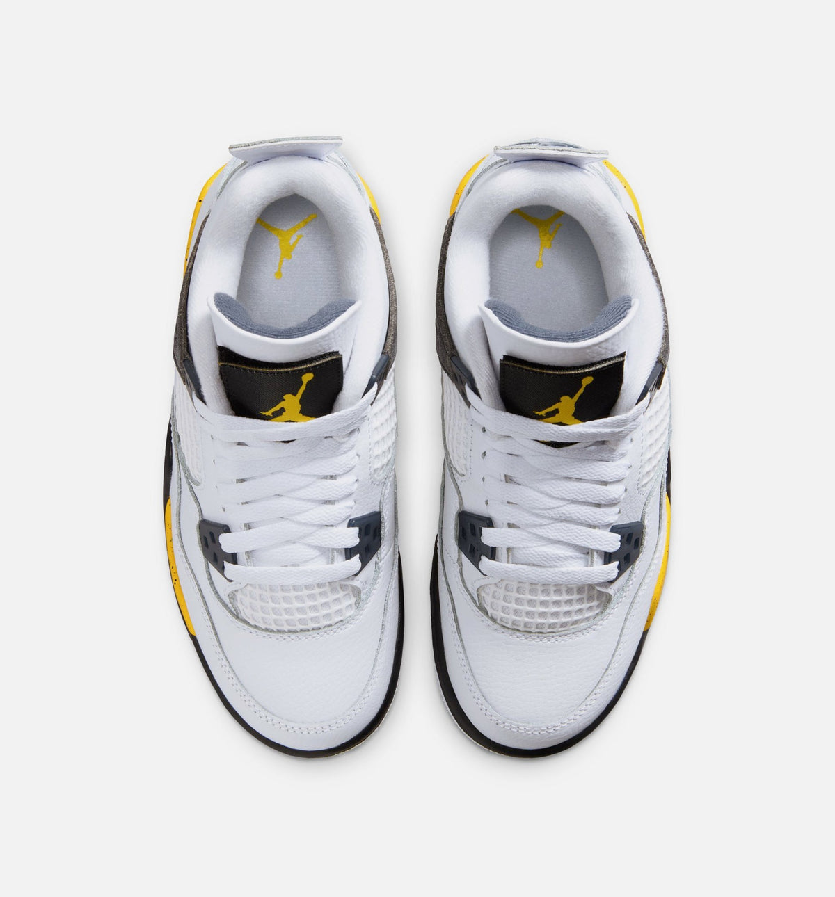 Air Jordan 4 Retro 'Rare Air Tour Yellow' Grade School - White/Dark Blue Grey/Black/Tour Yellow