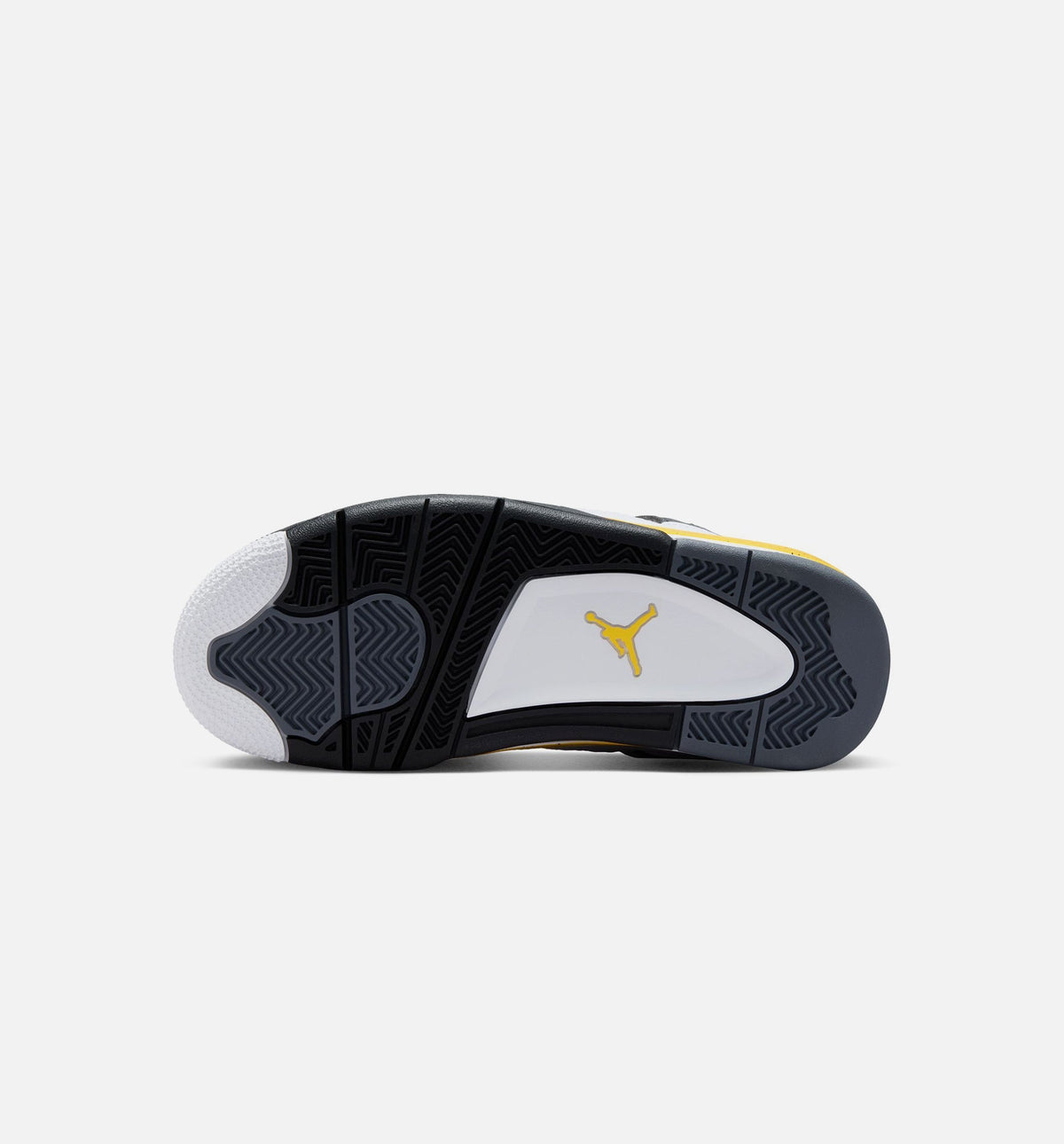 Air Jordan 4 Retro 'Rare Air Tour Yellow' Grade School - White/Dark Blue Grey/Black/Tour Yellow