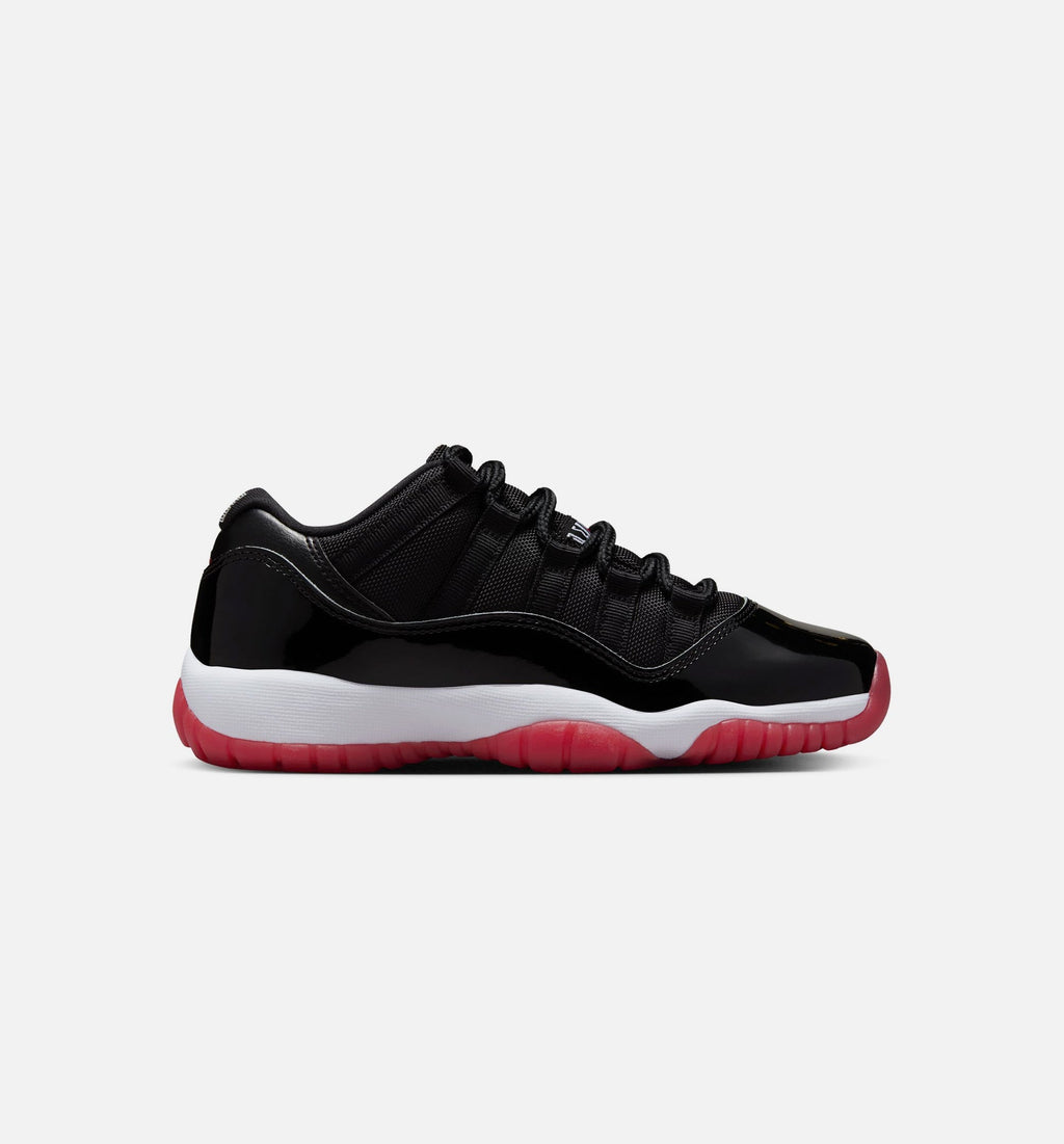 Air Jordan 11 Retro Bred Grade School Lifestyle Shoes - Black/Varsity Red/White