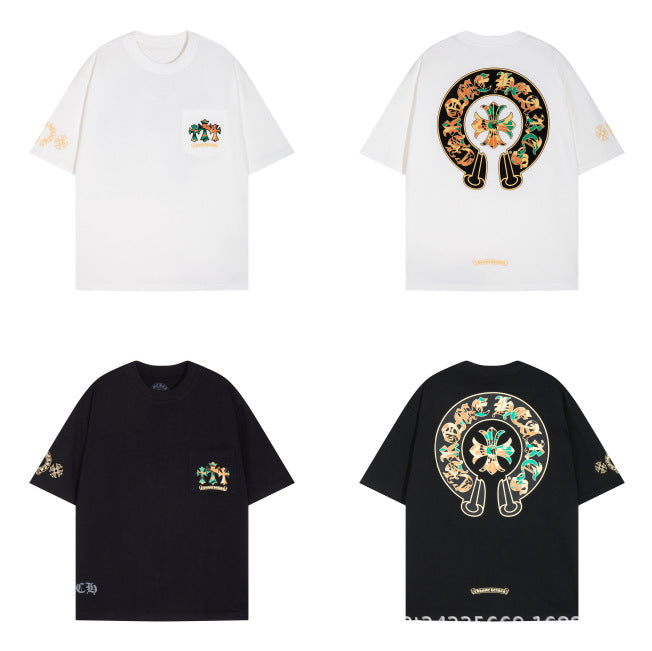 Chrome Hearts Multi‑Cross Graphic Oversized Tee Streetwear Unisex