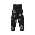 Denim Tears Cotton Wreath Graphic Sweatpants - Black / Stealth Edition