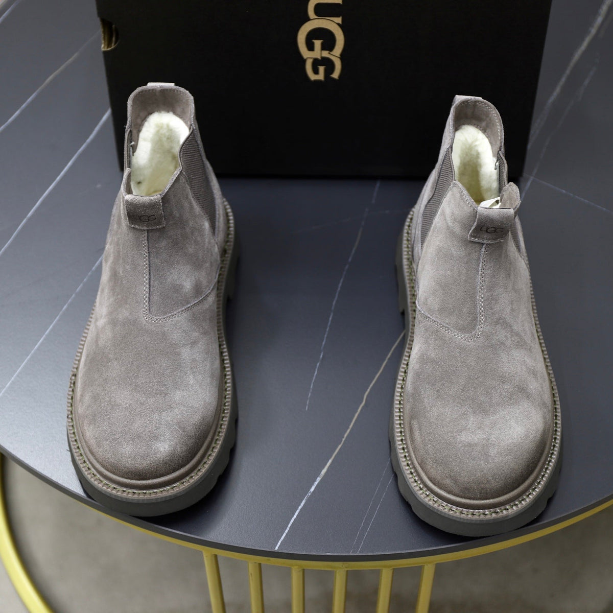 UGG Gray Suede Chelsea Casual Shoes