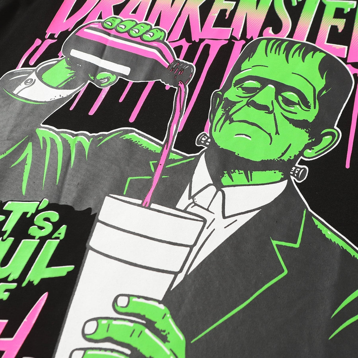 THAT'S A AWFUL LOT OF COUGH SYRUP Frankenstein Graphic T-Shirt