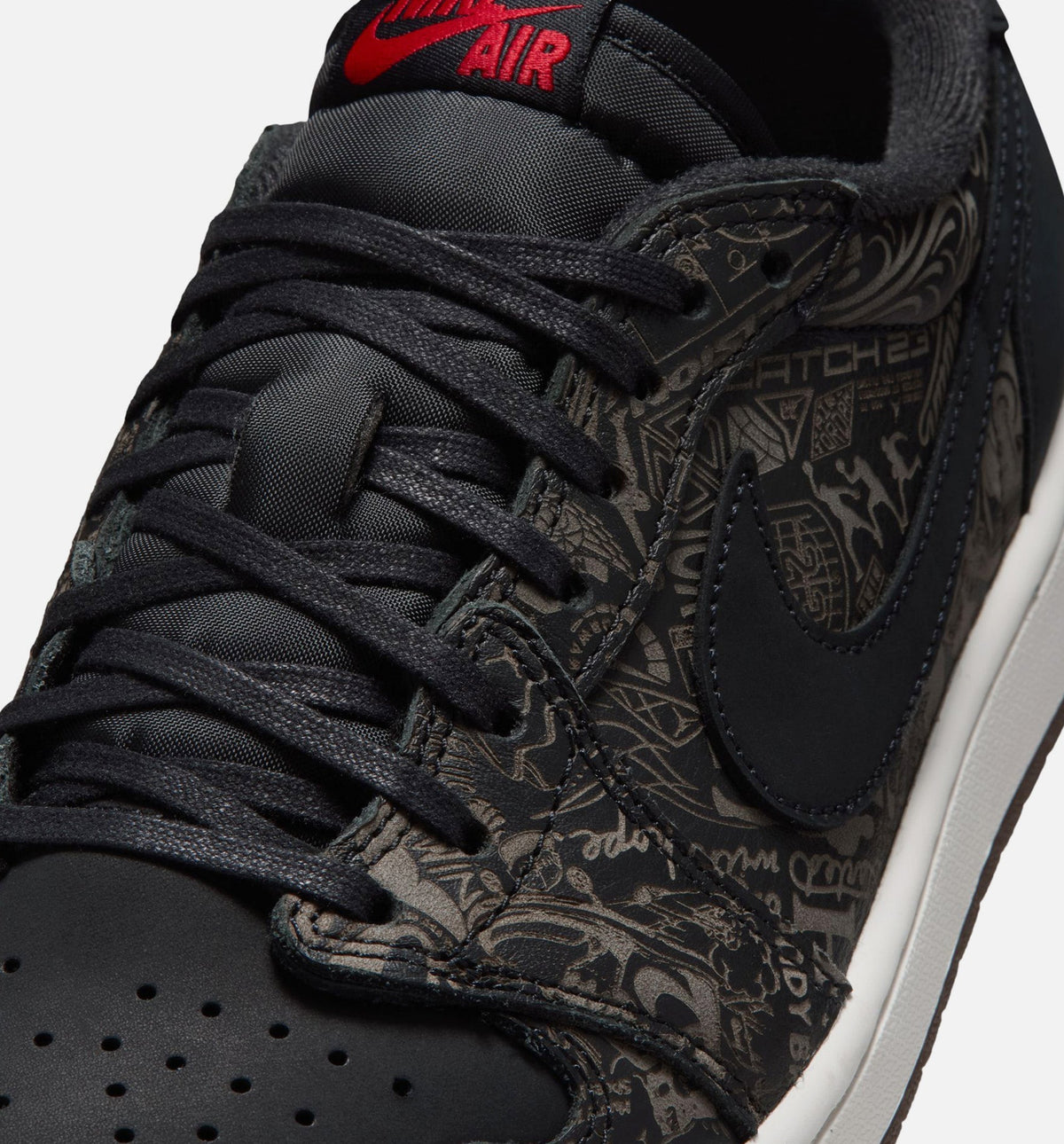Air Jordan 1 Retro Low OG Laser Men's – Black/Varsity Red/Summit White