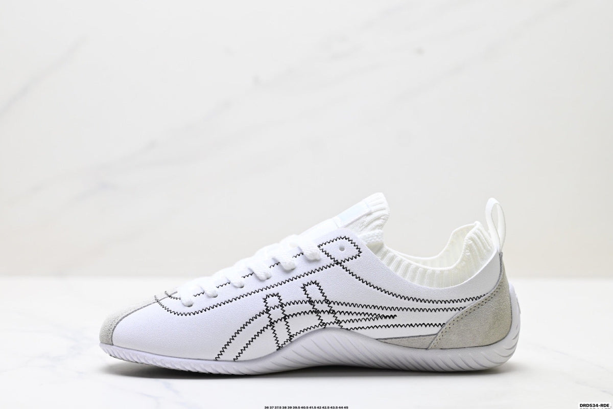 Onitsuka Tiger Low Profile Runner White Line Art Unisex Shoes Style 32