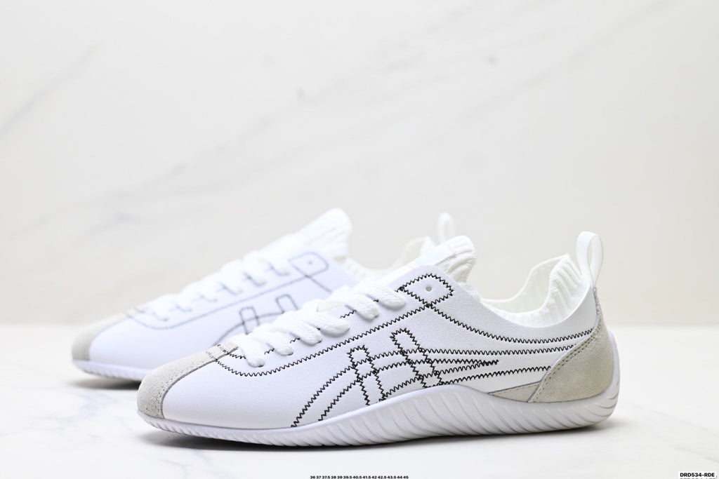 Onitsuka Tiger Low Profile Runner White Line Art Unisex Shoes Style 32