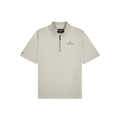 Paper Planes French Terry Script Weld Quarter Zip Polo