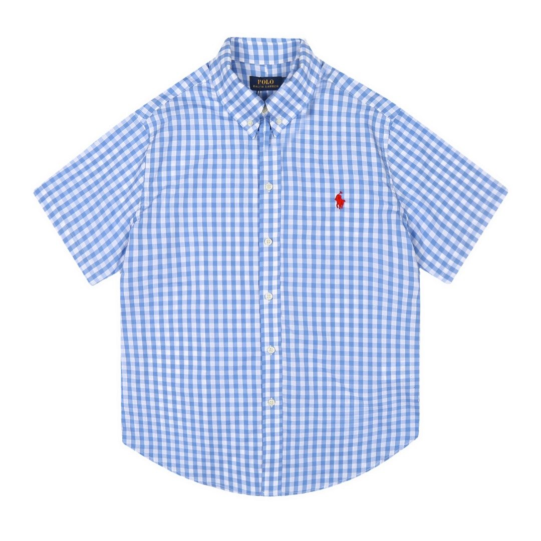 Ralph Lauren Gingham Short-Sleeve Button-Down Shirt