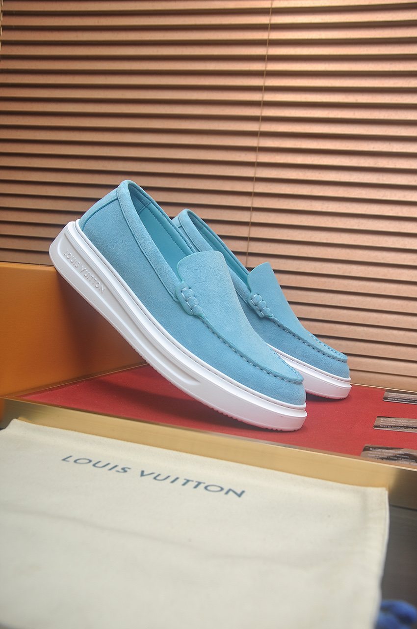 Louis Vuitton Men's Moc-Toe Slip-On Shoes