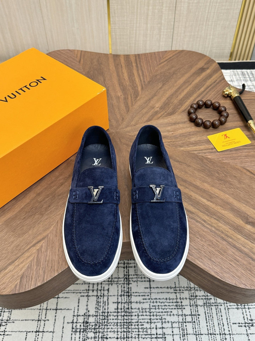 Louis Vuitton Textured Slip-On Sneakers