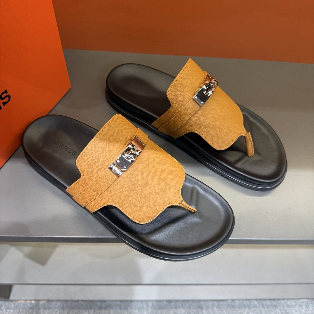 Hermès Metal-Hardware Thong Sandals