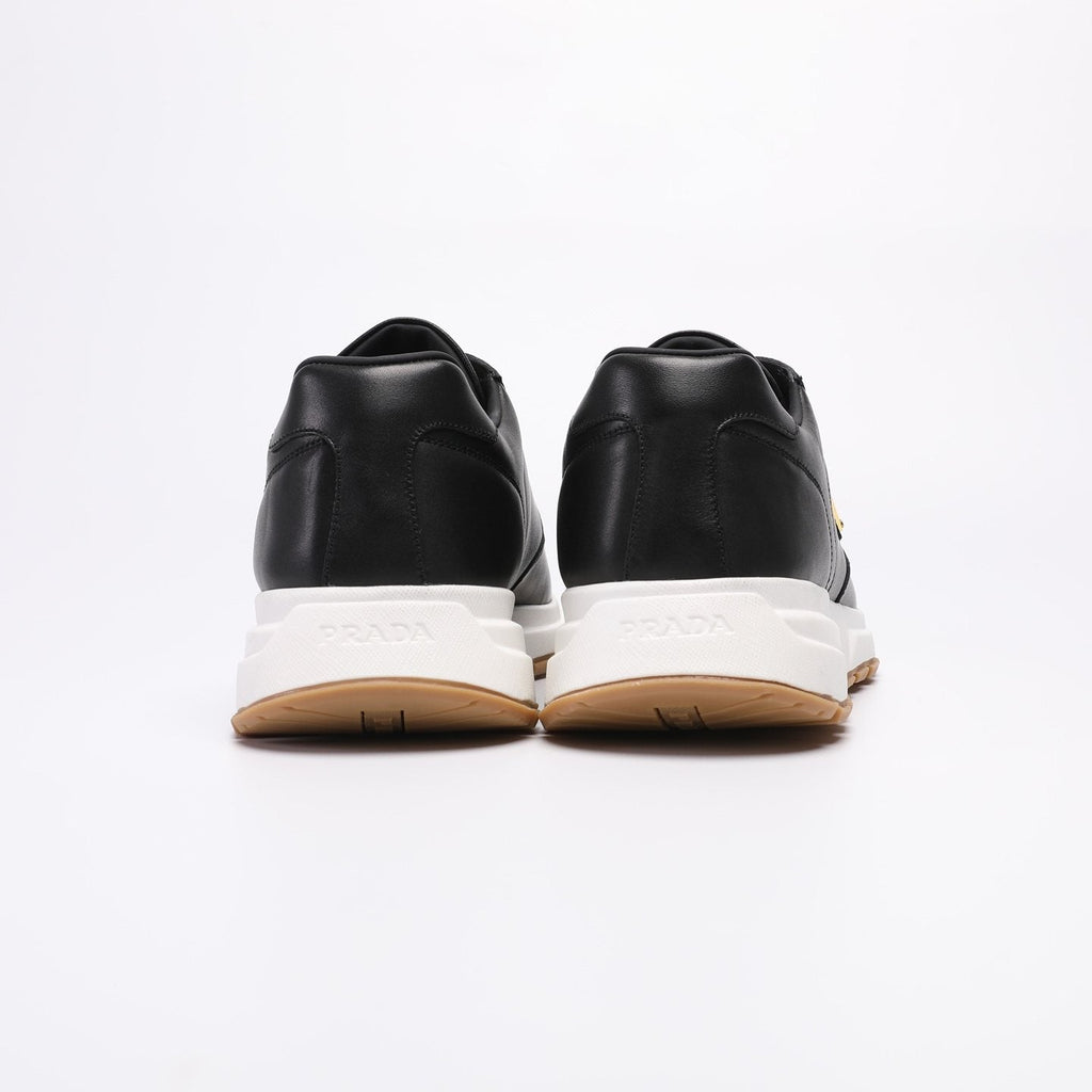Prada Men's Triangle Badge Low-Top Sneakers - Leather Lining