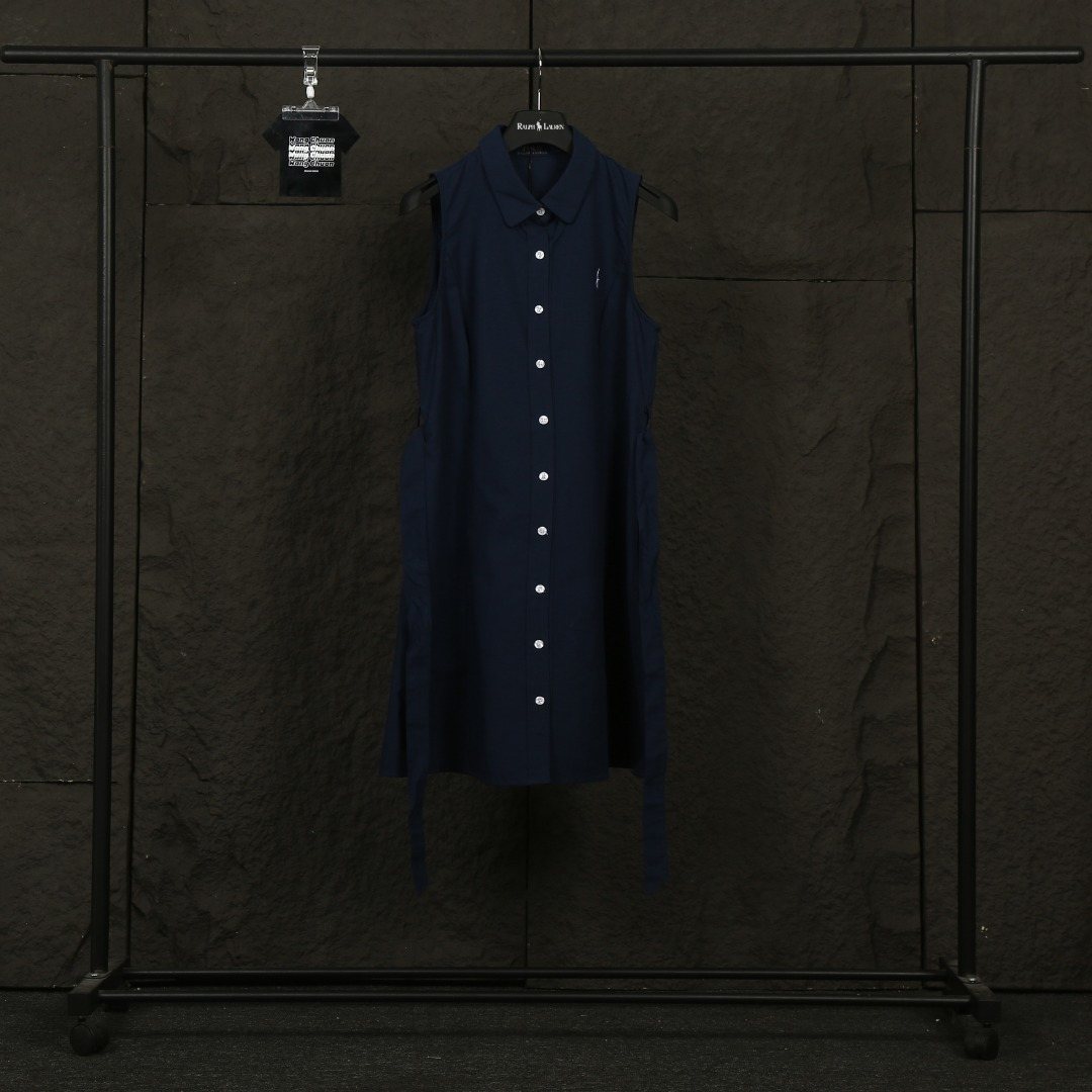 Ralph Lauren Belted Sleeveless Shirt Dress